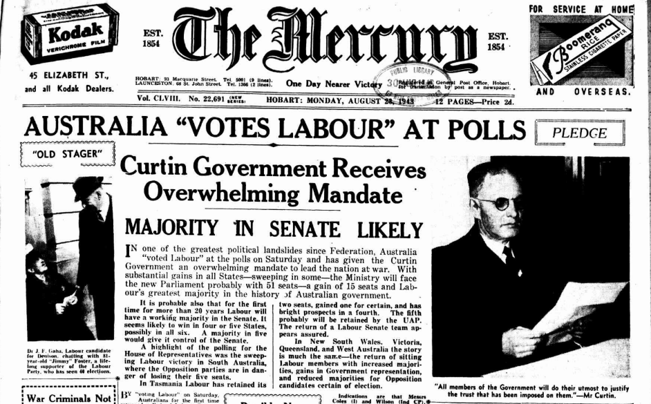 The Mercury headlines, 1943
